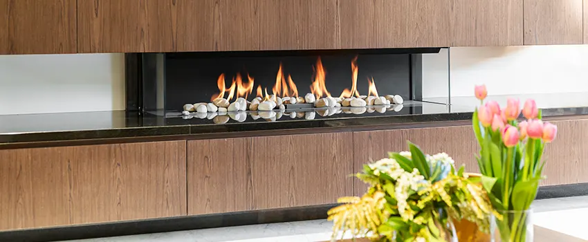 Double-height Fireplace Design Refurbishment in Manteca, California